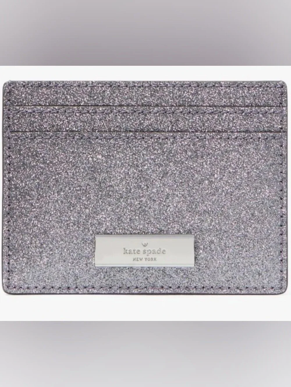 Kate Spade NY Kenzie Glitter Card Holder NWT